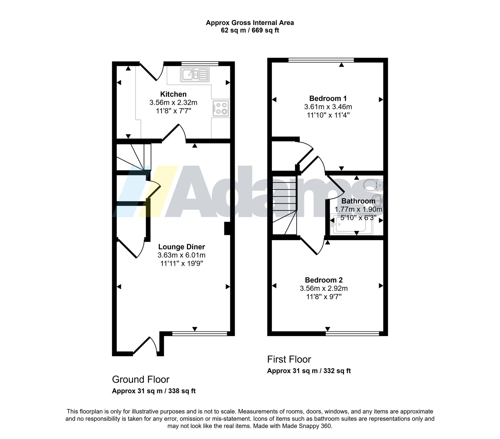 36, Paddock Rise, Runcorn floorplan