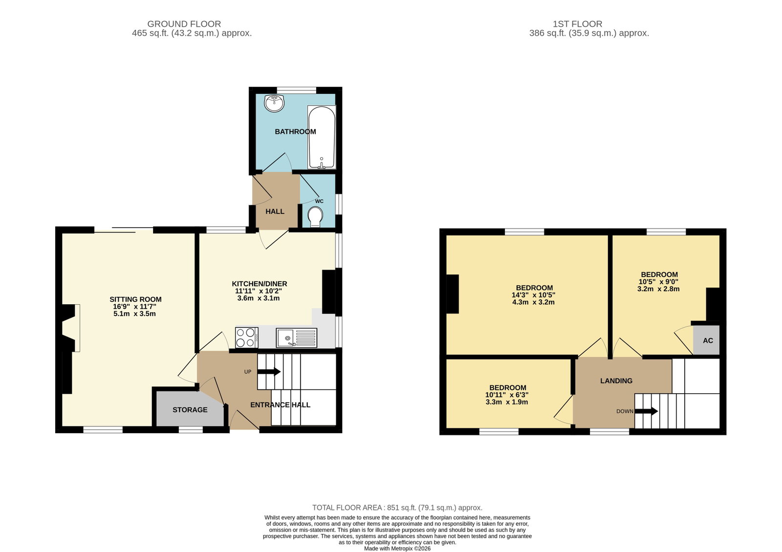 20, Minge Lane, Upton-upon-Severn floorplan
