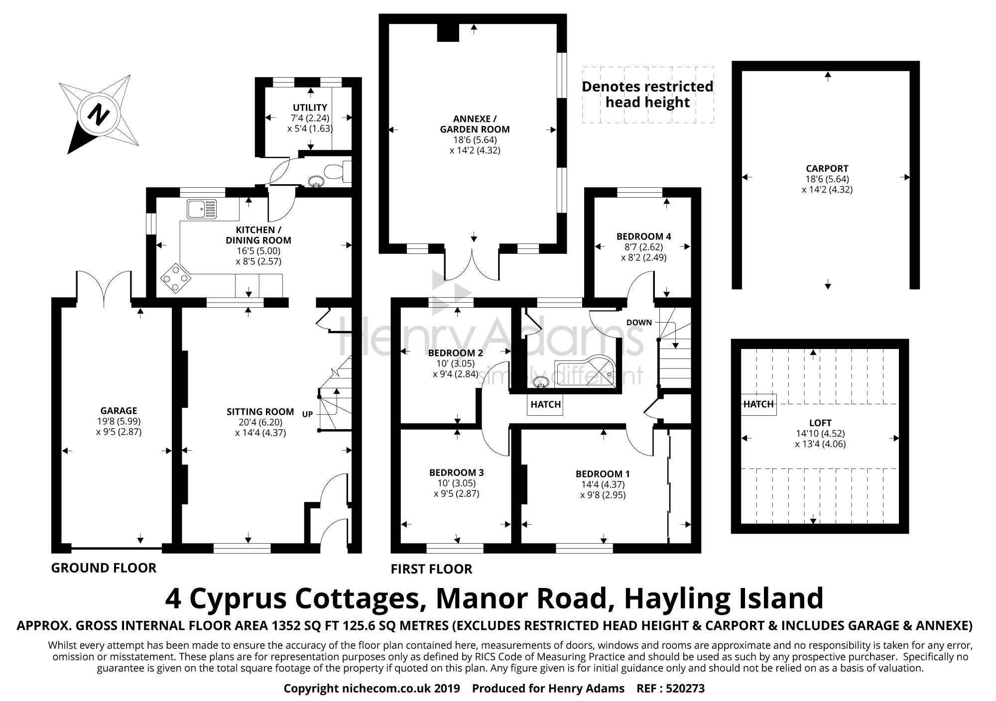 Cyprus Cottages Manor Road Hayling Island Po11 4 Bedroom Semi