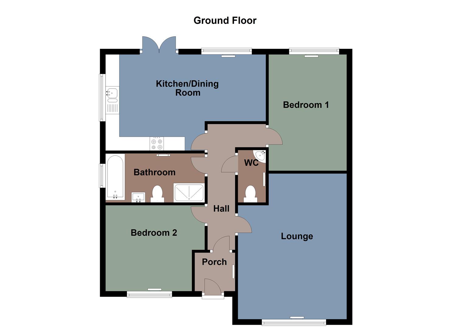15, Y Gerddi, Swansea floorplan