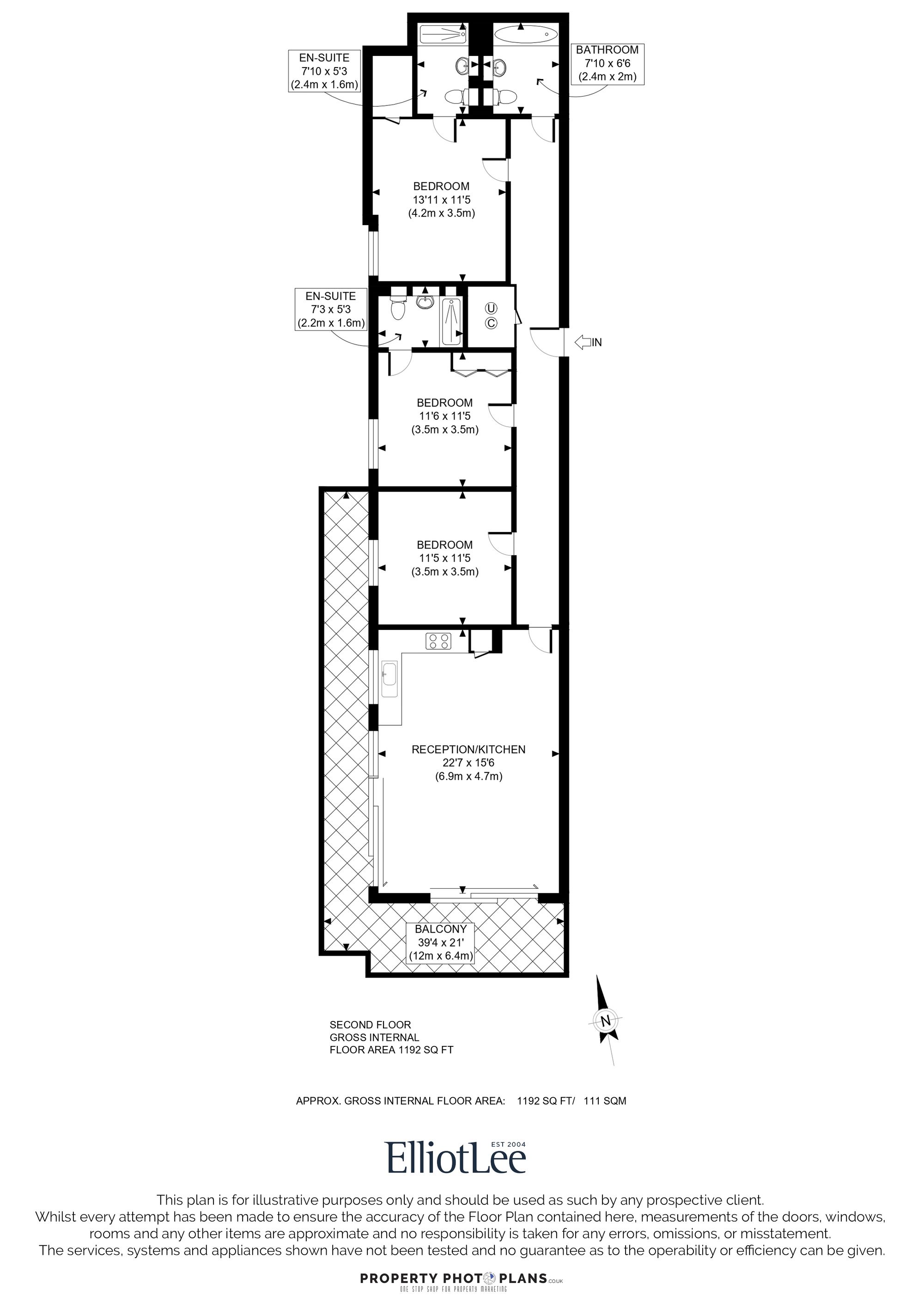 Flat 108, Bovis House, Harrow floorplan