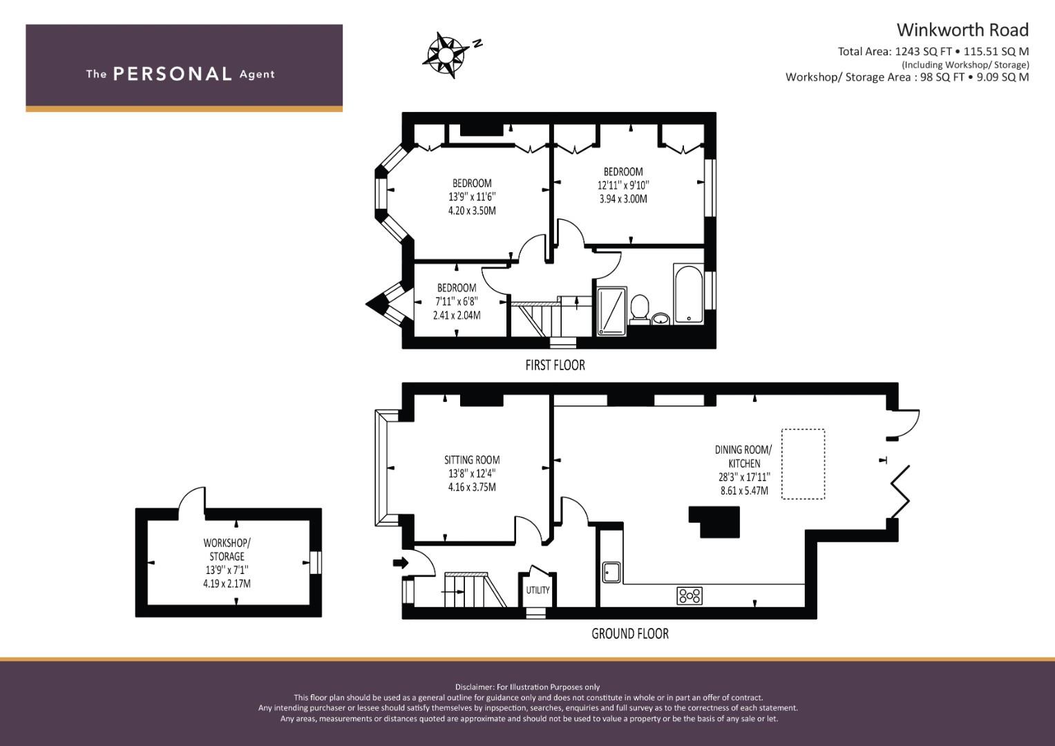 73, Winkworth Road, Banstead floorplan
