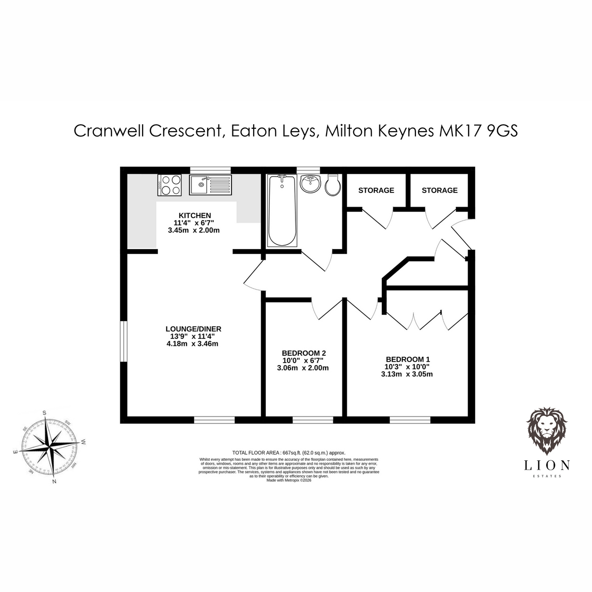 Cranwell Crescent, Milton Keynes floorplan