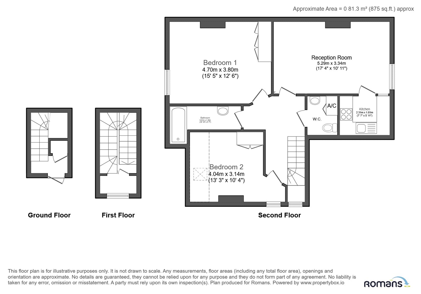 Western Elms Avenue, Reading floorplan