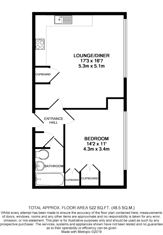 1 Bedrooms Flat for sale in Gordon Place, Aldershot GU11