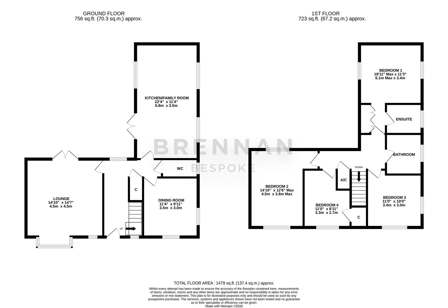 17, Darsdale Drive, Wellingborough floorplan