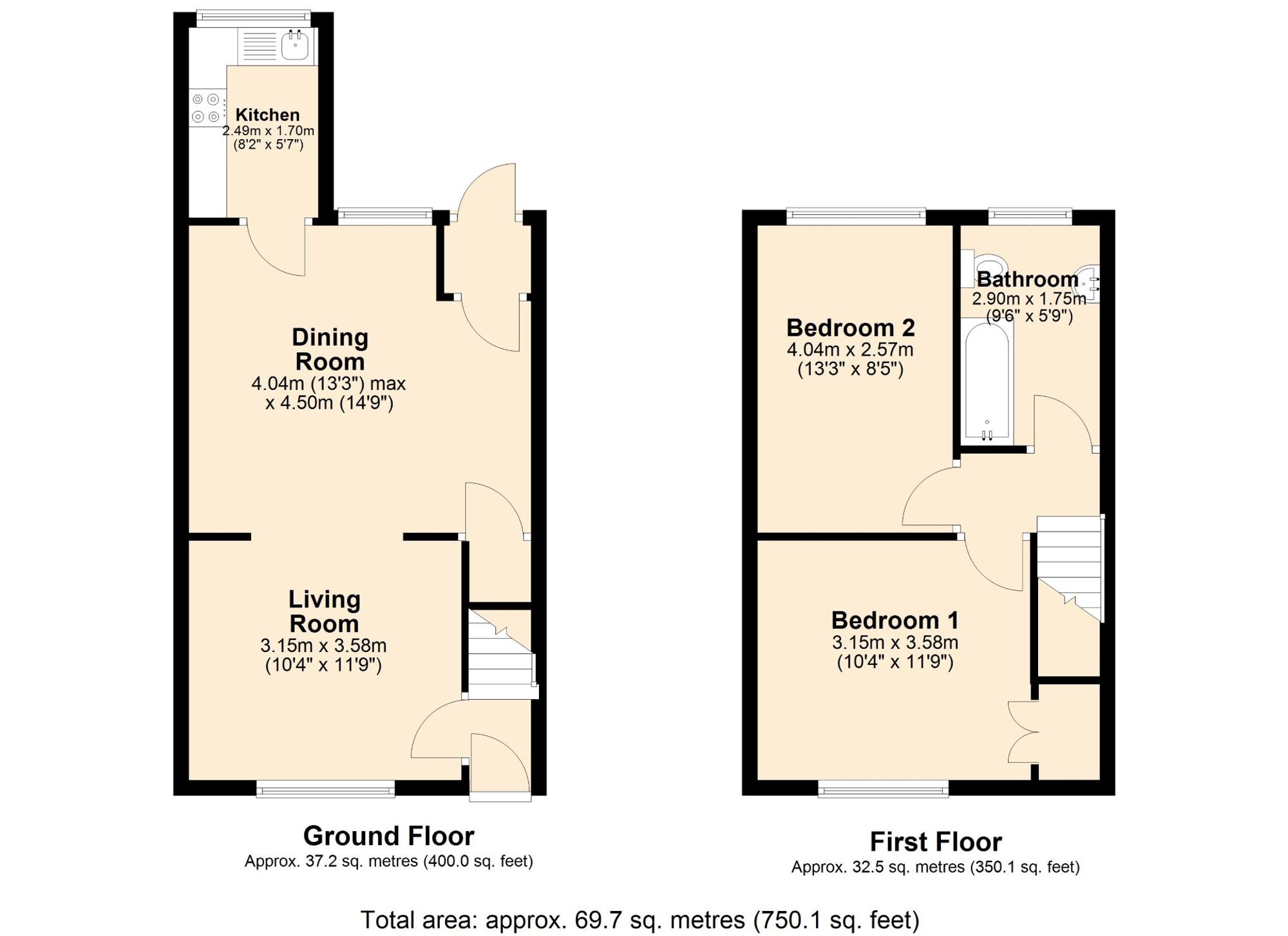 60 Ashworth Street, Accrington floorplan
