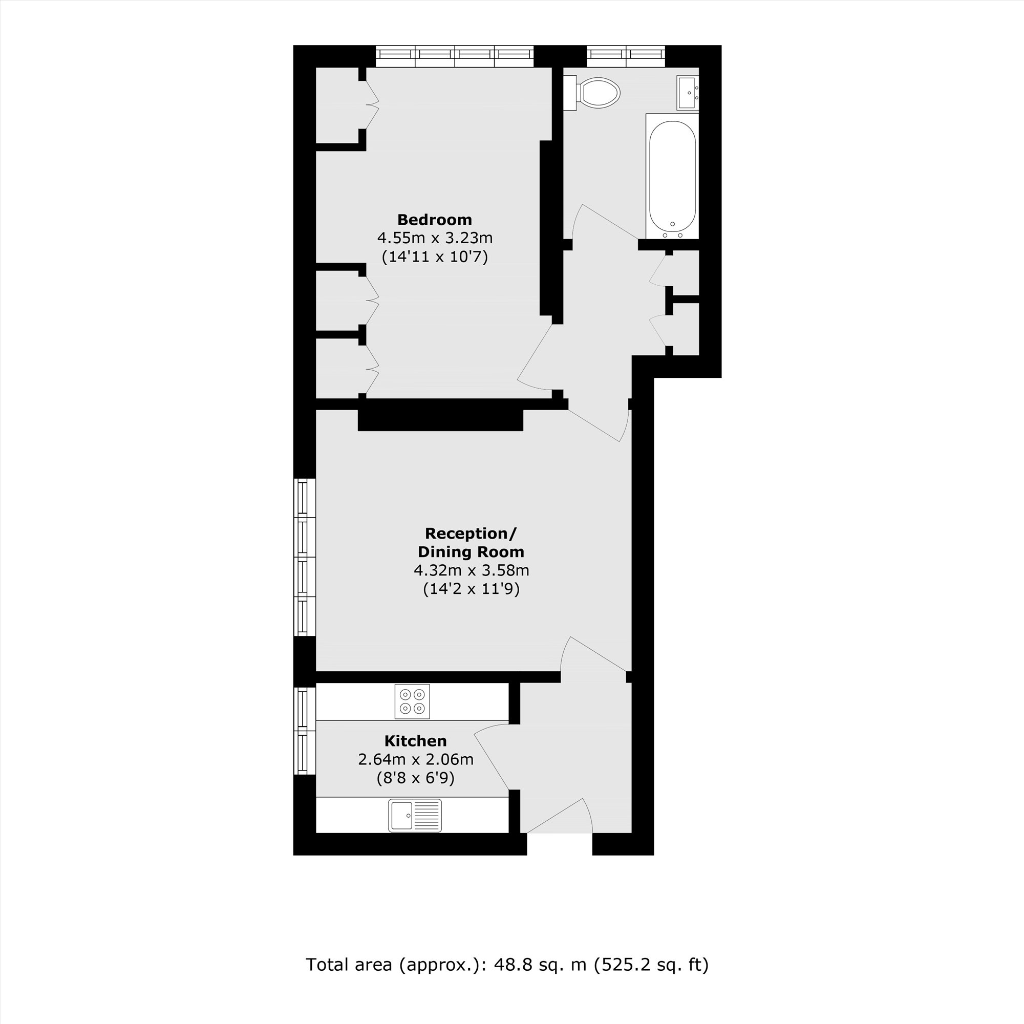 14 Heathfield Court, Heathfield Terrace, London floorplan