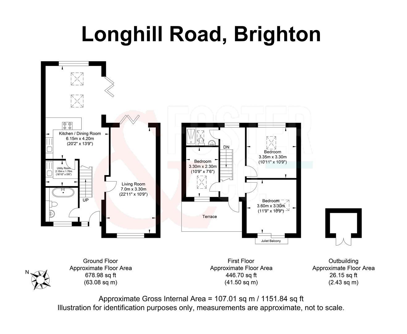 112, Longhill Road, Brighton floorplan