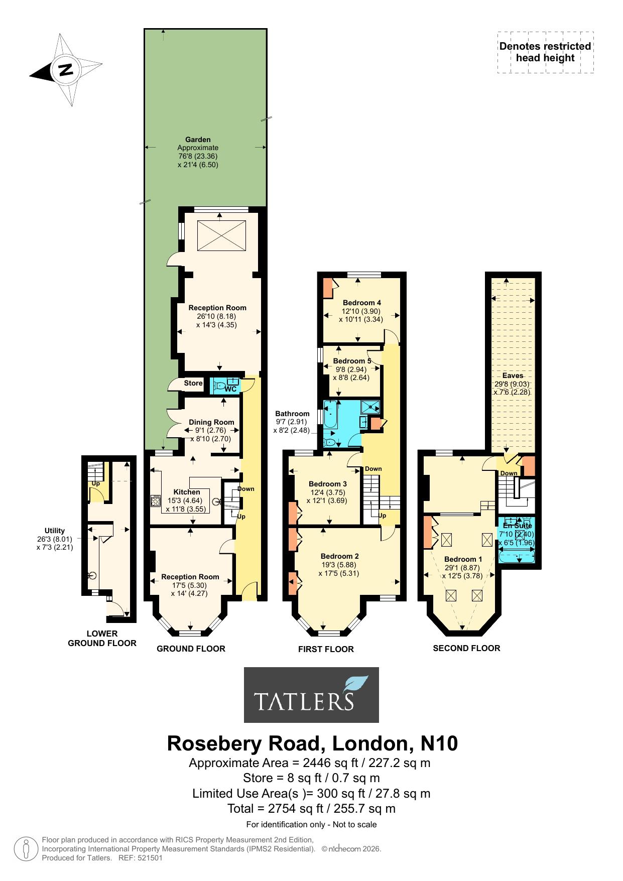 85, Rosebery Road, London floorplan