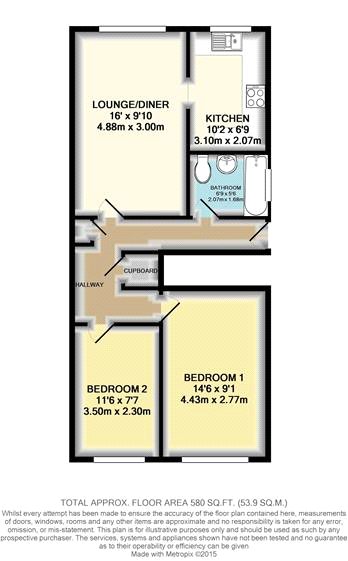 2 Bedrooms Maisonette to rent in Queens Road, Egham, Surrey TW20