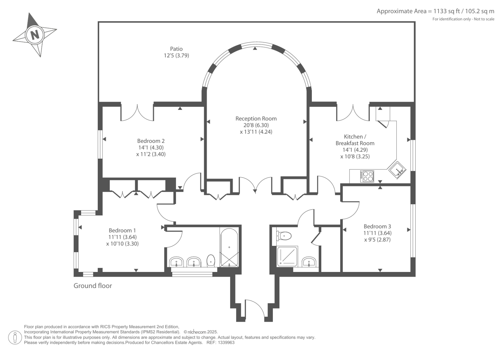 Apartment 130 Westfield, 15, Kidderpore Avenue, London floorplan