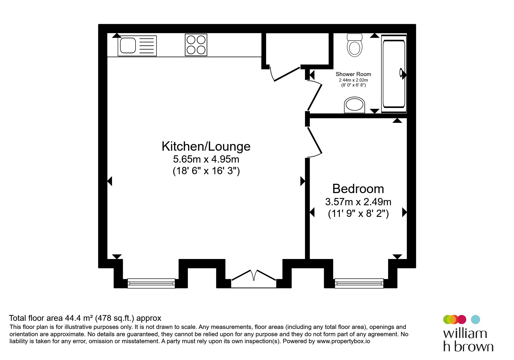 35, Clare Hall Apartments, Prescott Street, Halifax floorplan