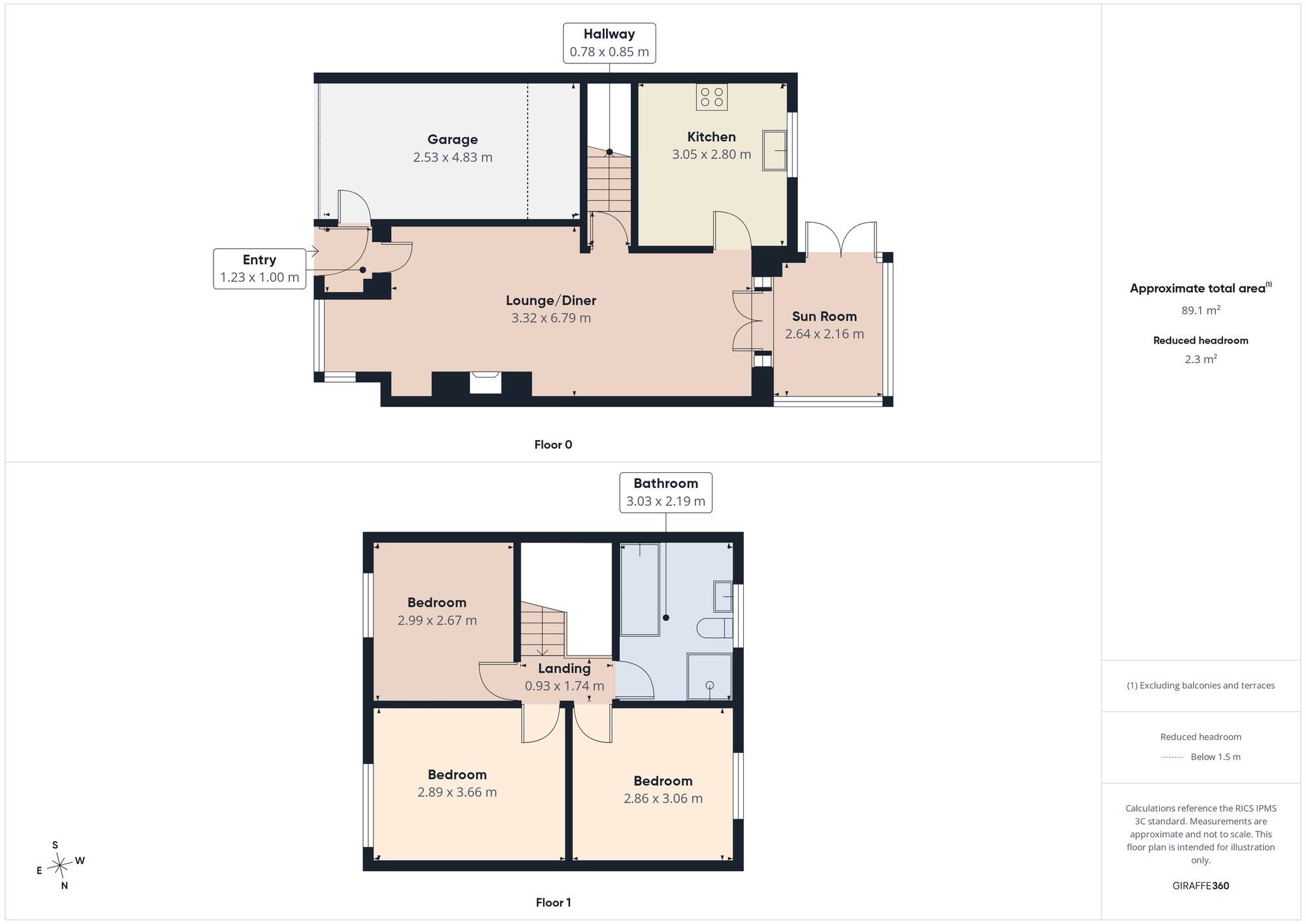 8 Finchale Close, Gateshead floorplan