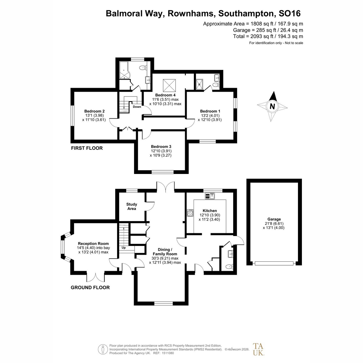 West Lodge, Balmoral Way, Southampton floorplan
