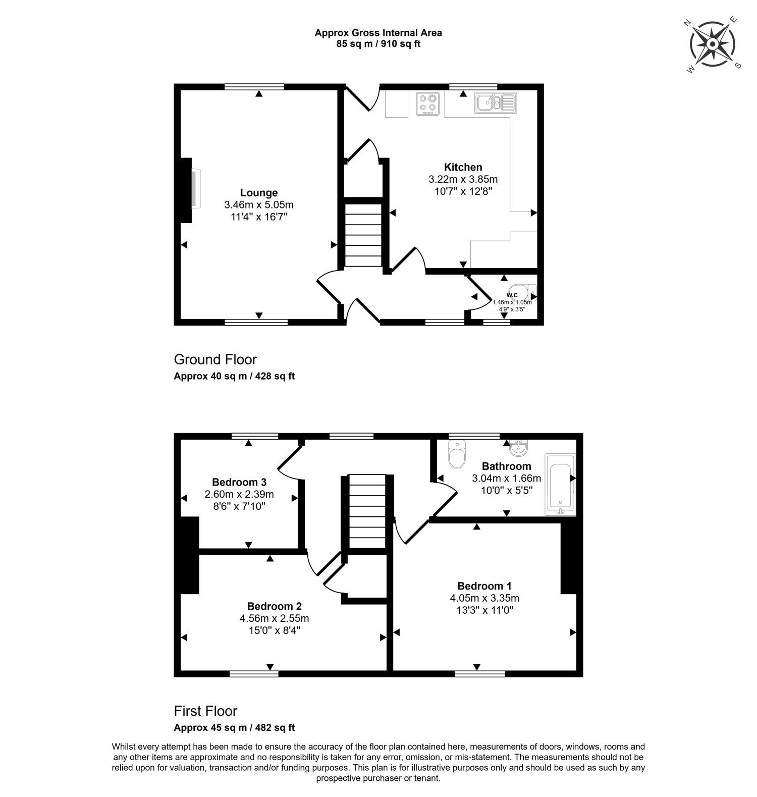 46, Laurel Terrace, Doncaster floorplan