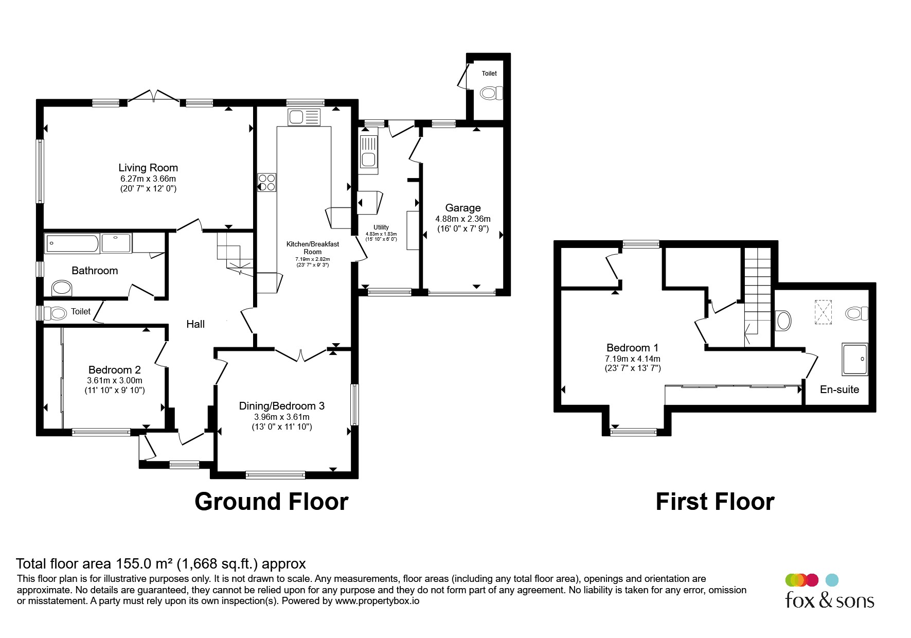 Karibuni, Offwell, Honiton floorplan