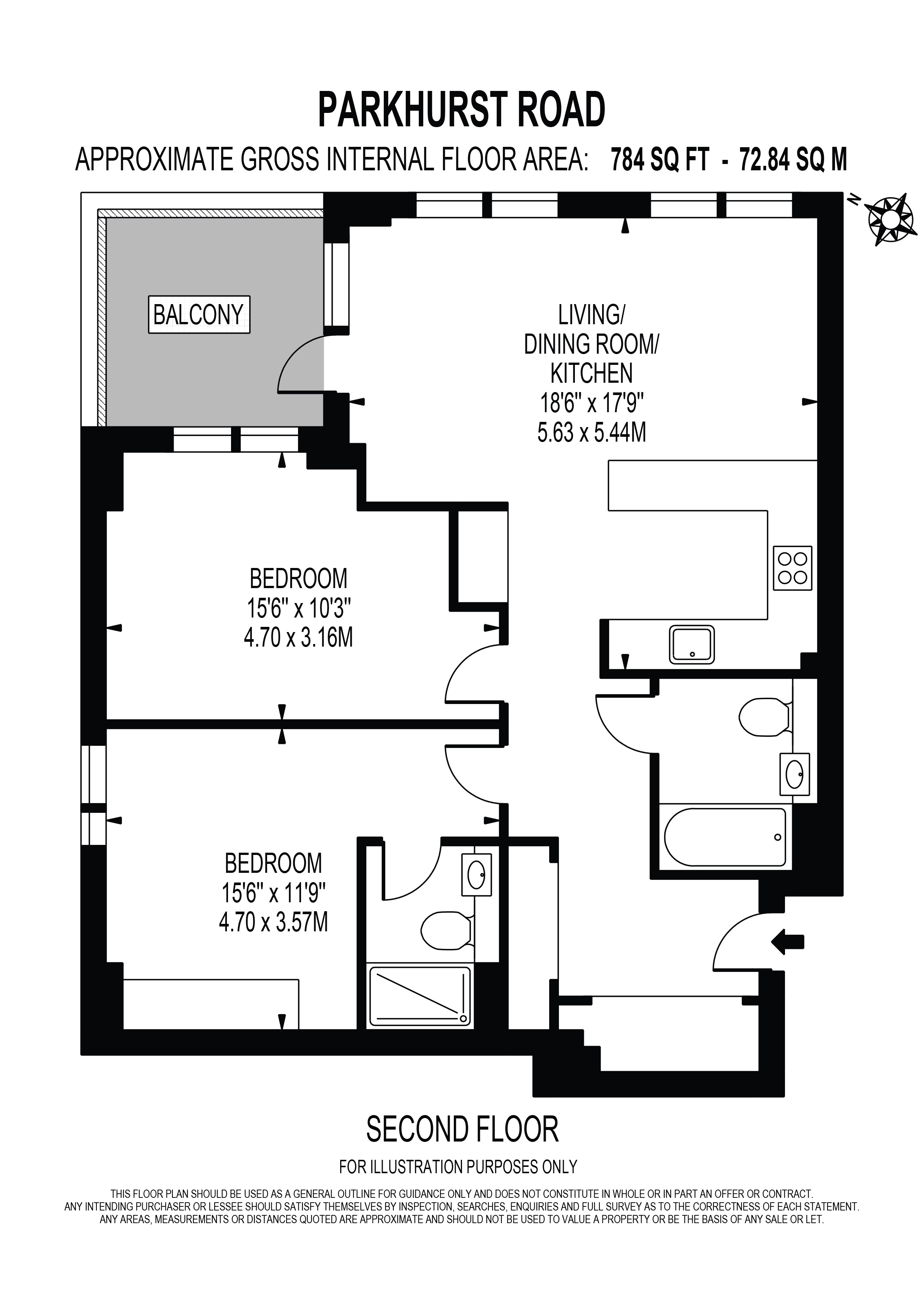 208 Attika Apartments 2, Griffin Street, London floorplan