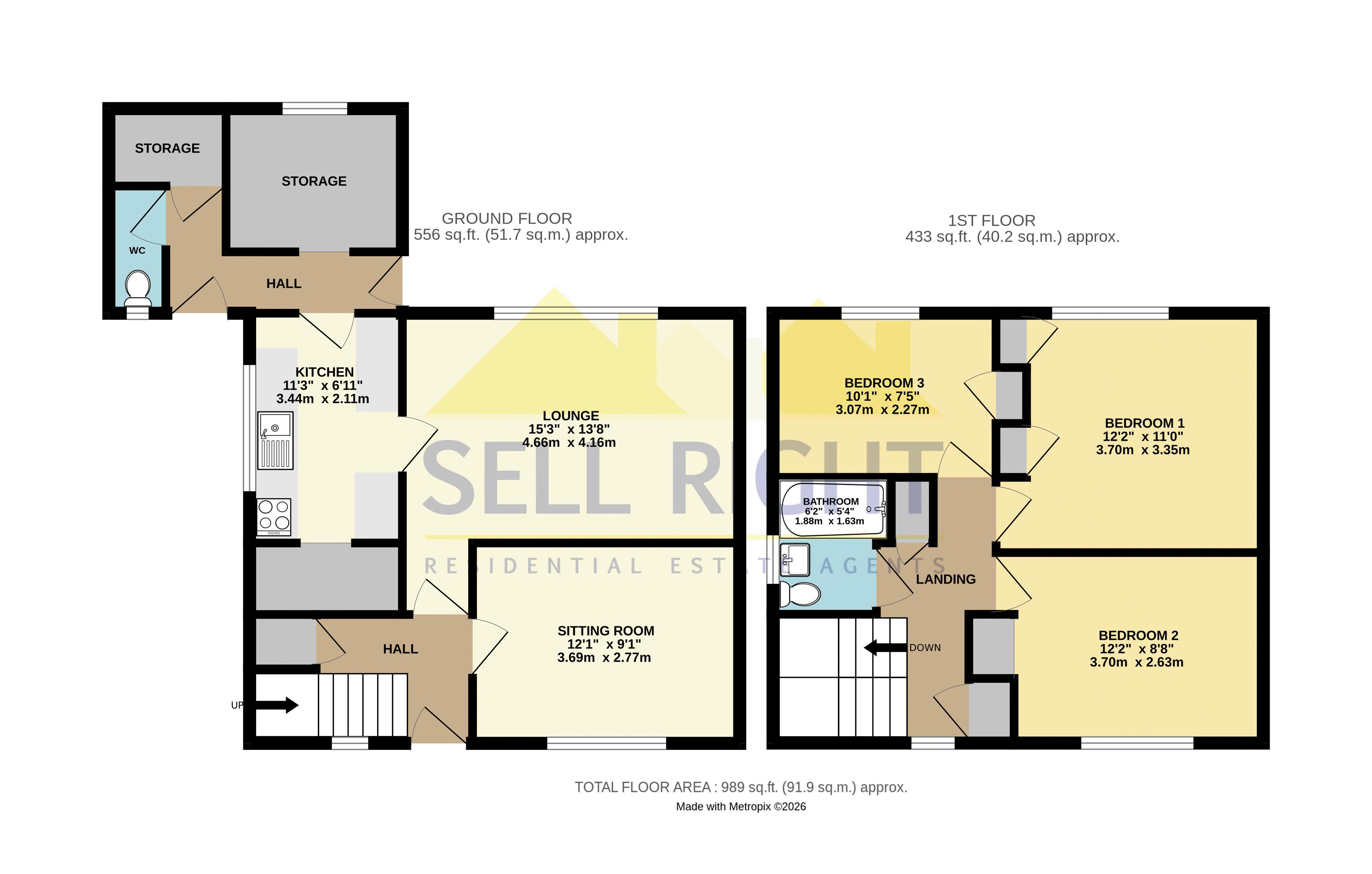 3, Tai Newydd, Pontypridd floorplan
