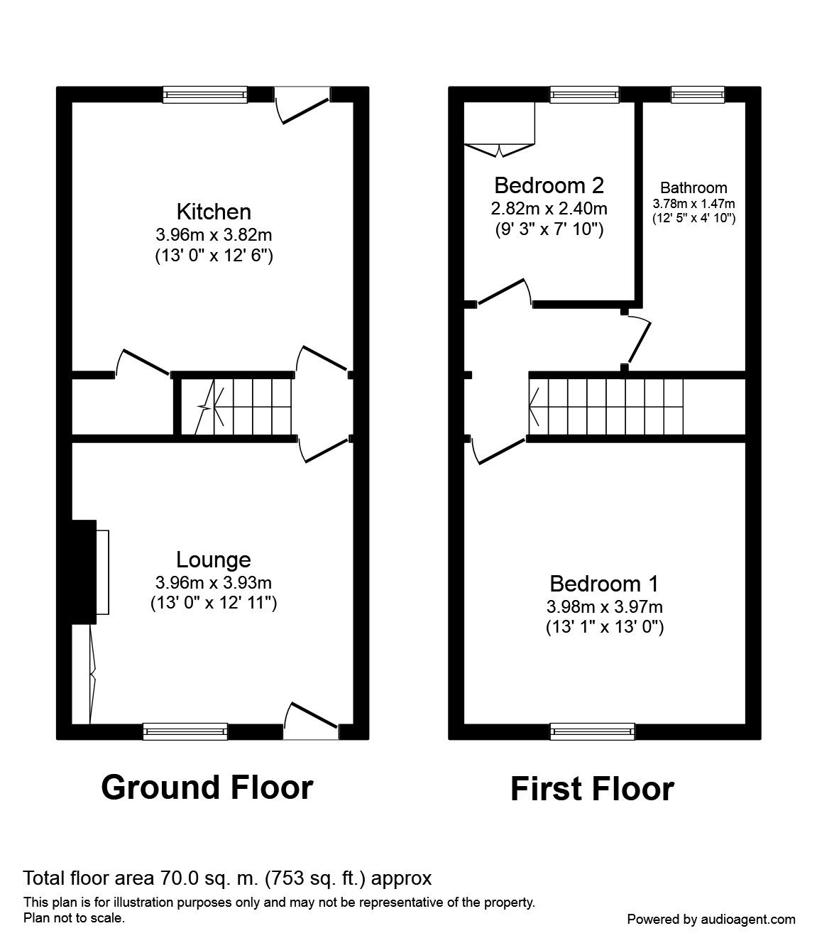 2 Bedrooms Terraced house to rent in Abbey Hey Lane, Abbey Hey, Manchester M18