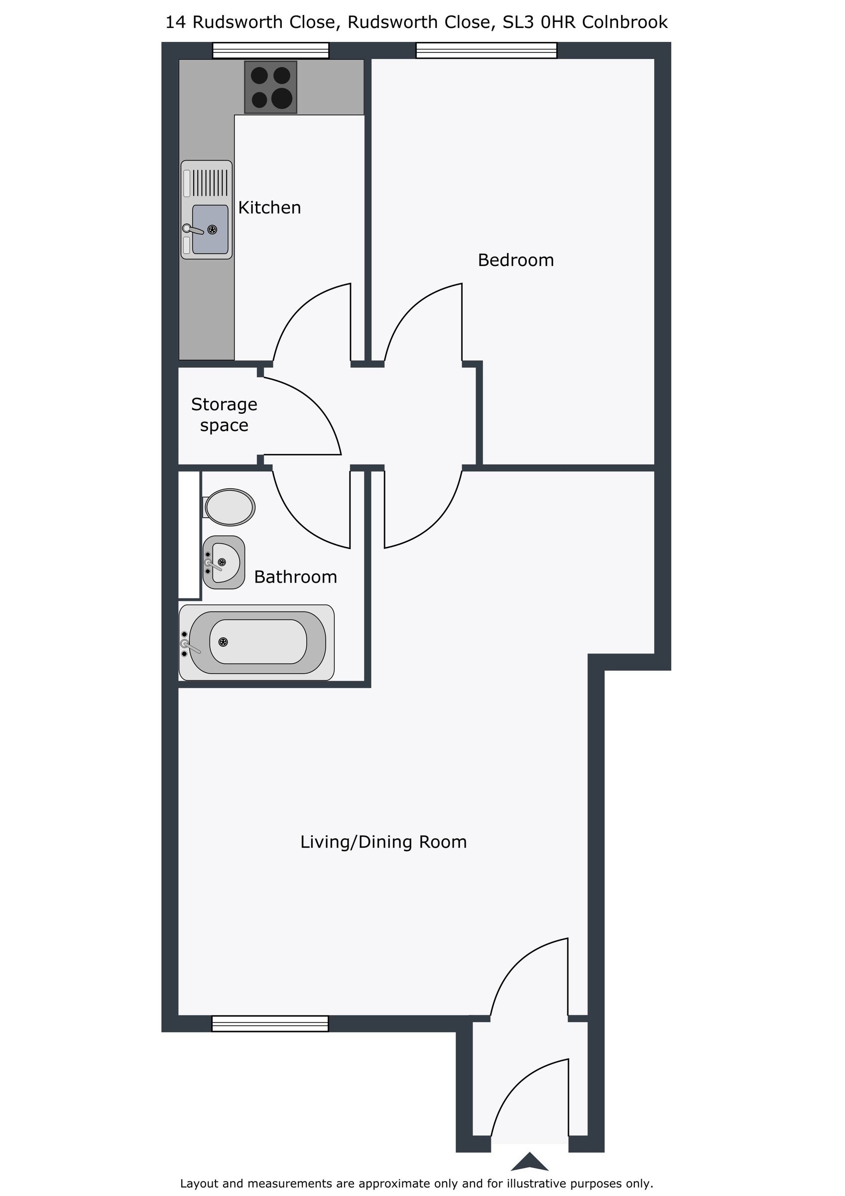 14 Rudsworth Close, Colnbrook floorplan