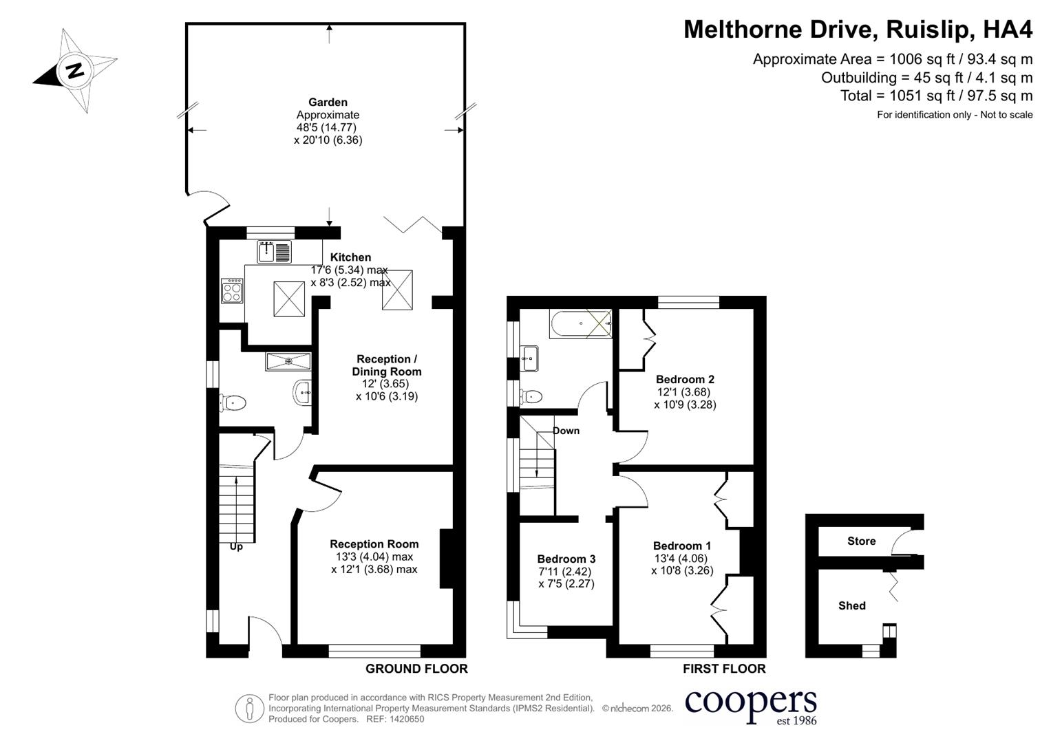 62, Melthorne Drive, Ruislip floorplan
