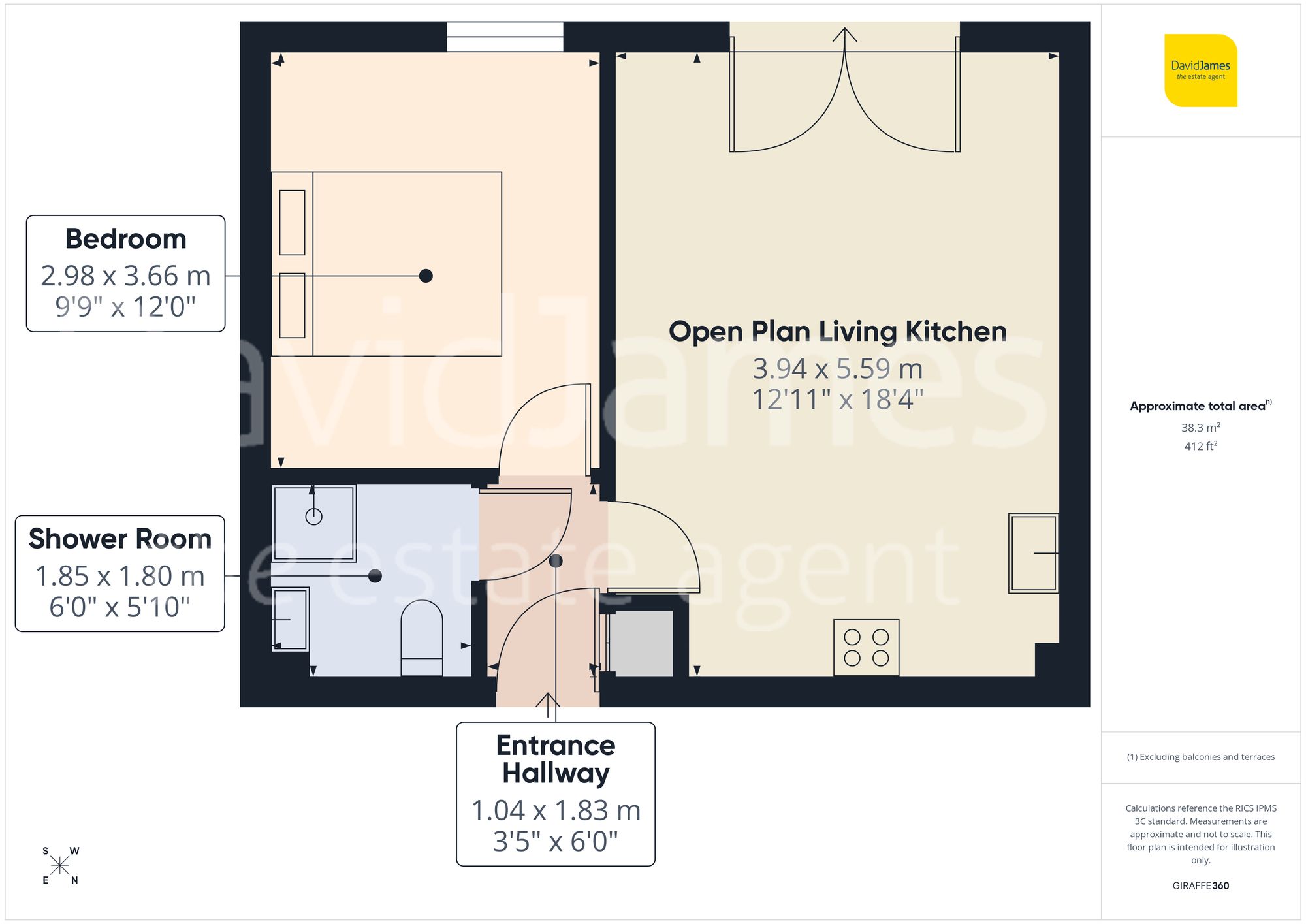 Flat 7, The Wedge Vernon Road, Nottingham floorplan