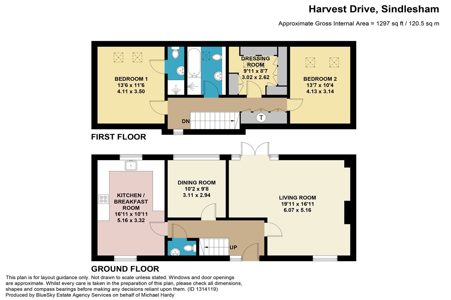 6 Harvest Drive, Sindlesham, Wokingham floorplan