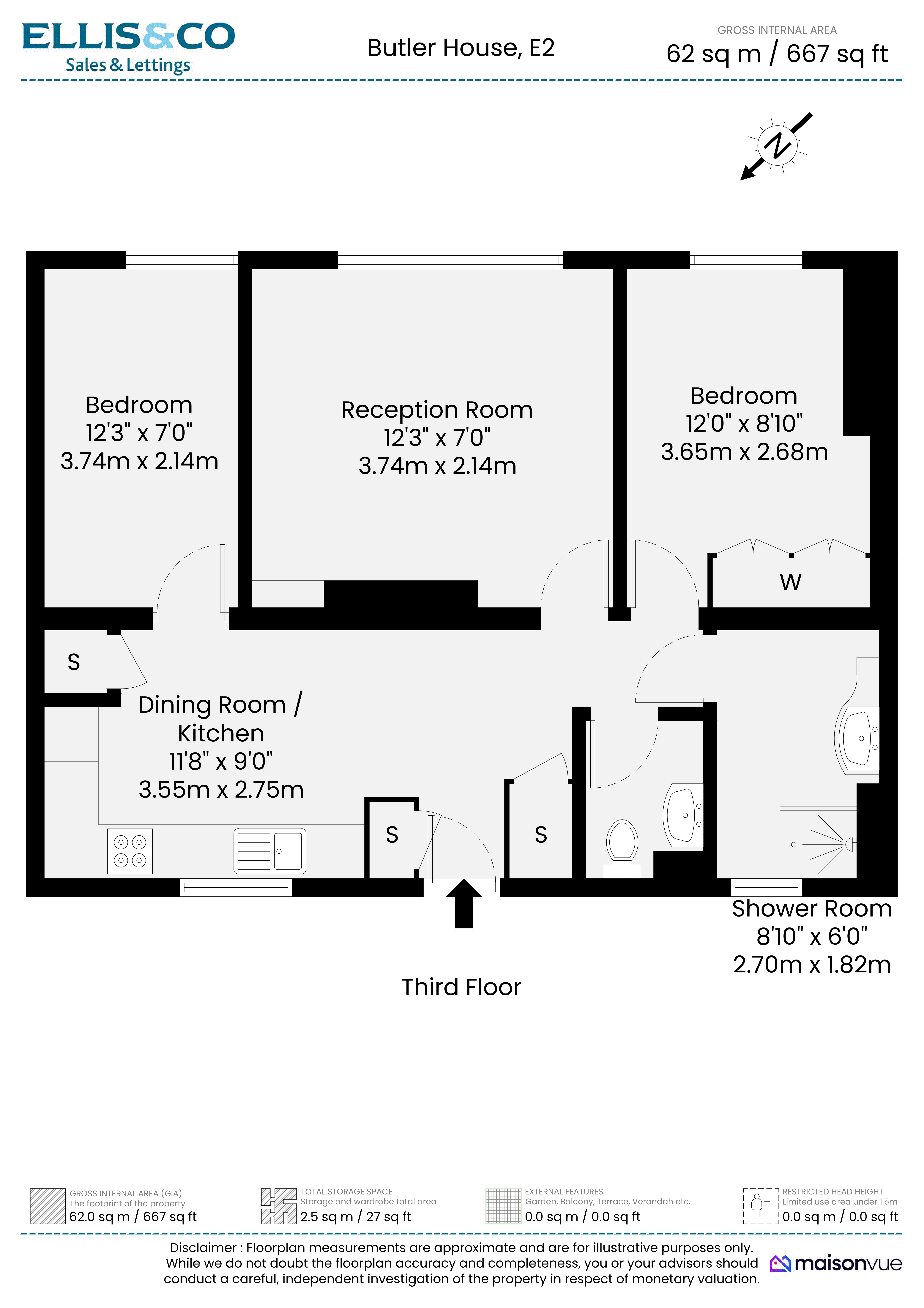29,, Butler House, London floorplan