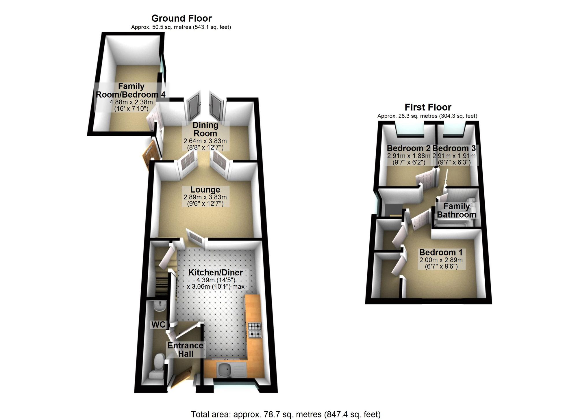 2 Teal Close, Kettering floorplan