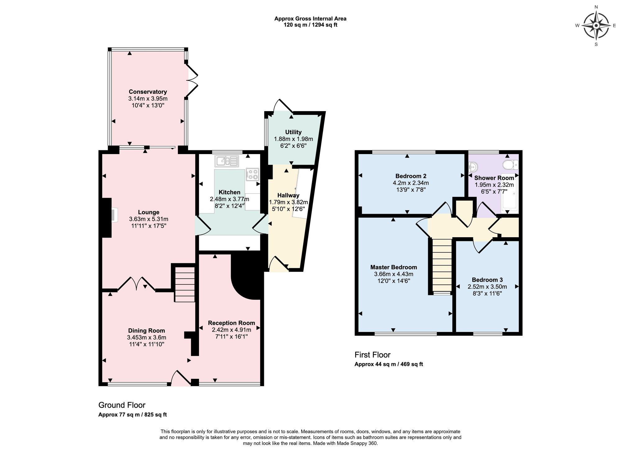 6 Blake Court, Leicester floorplan