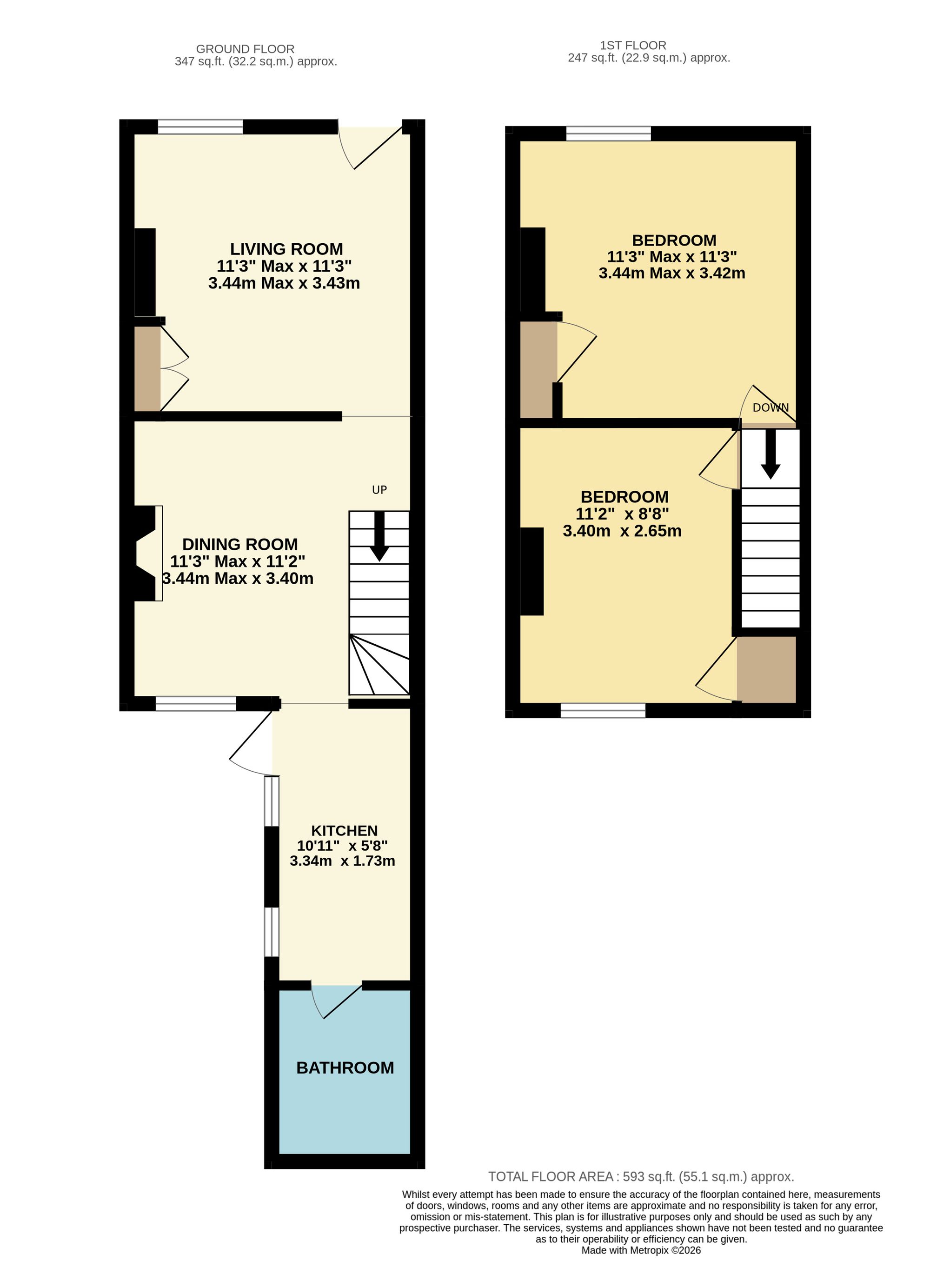 193 Queens Road, Watford floorplan