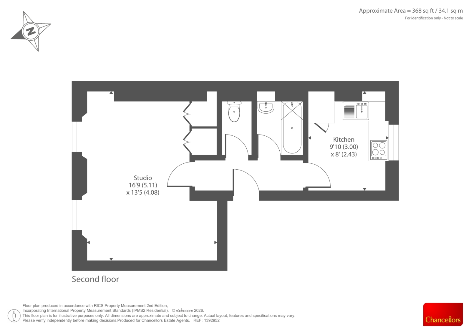 Flat E, Blomfield Road, London floorplan