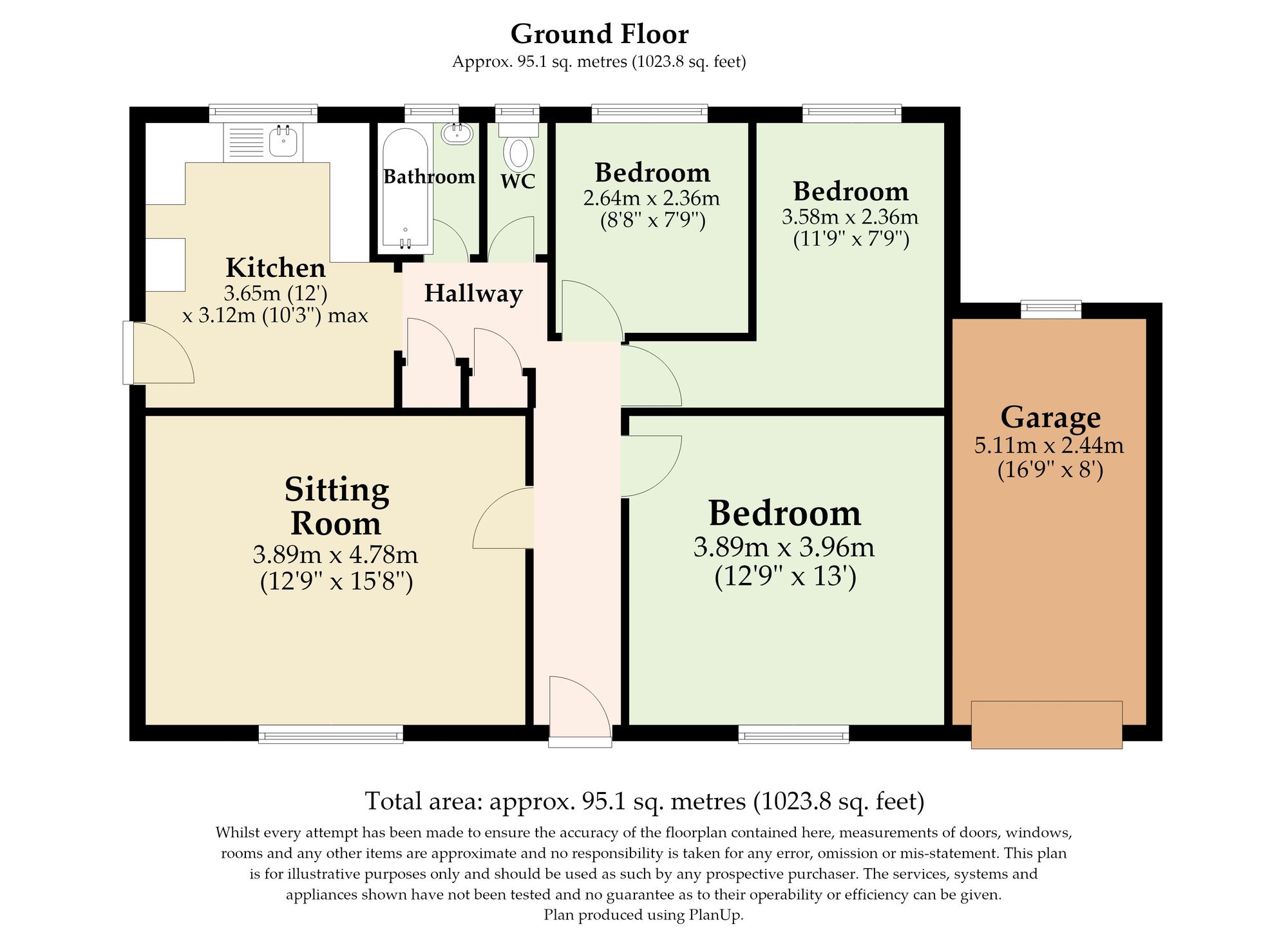 7 Brook Grove, Dereham floorplan