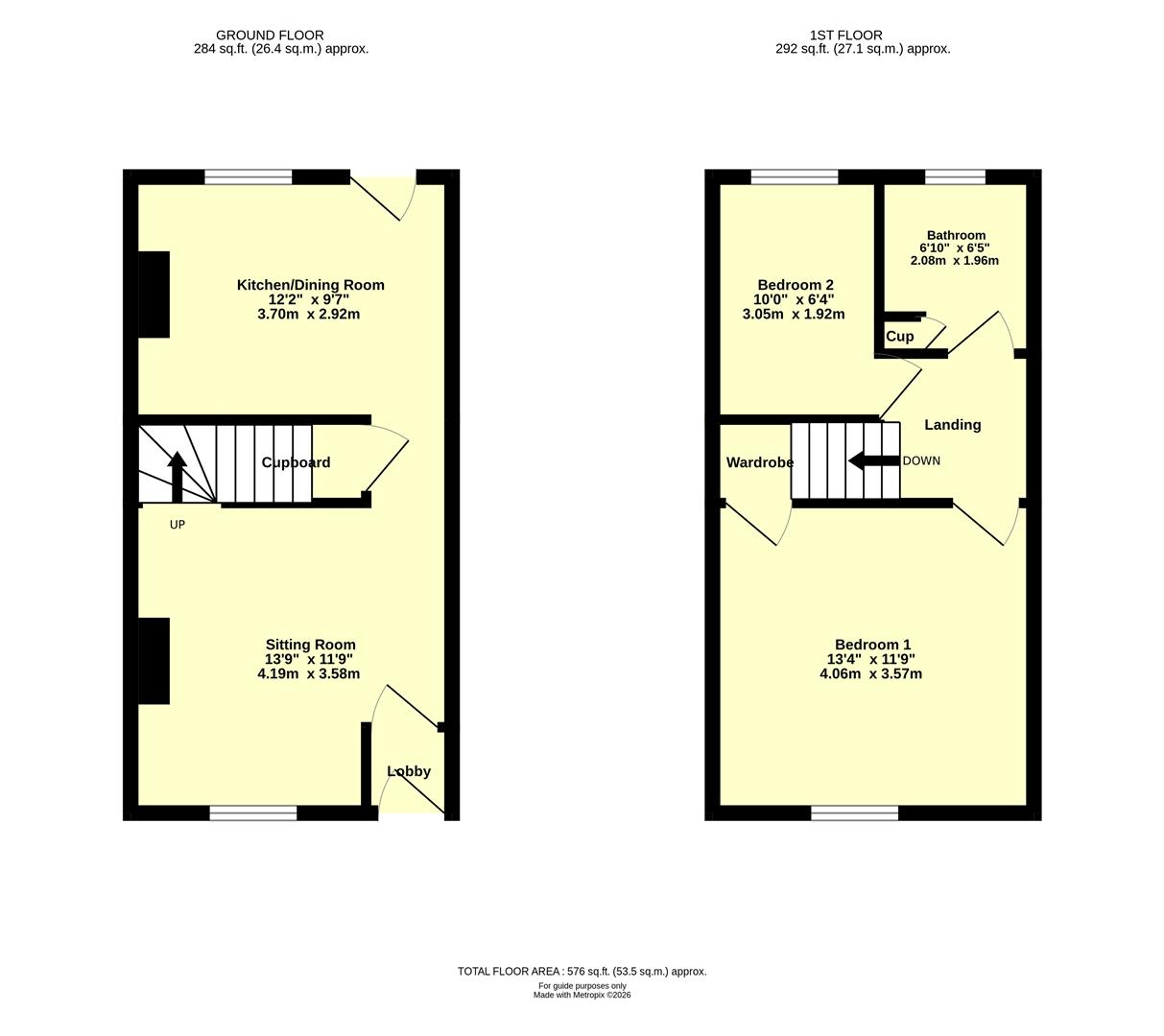 8, Victoria Terrace, Cullompton floorplan