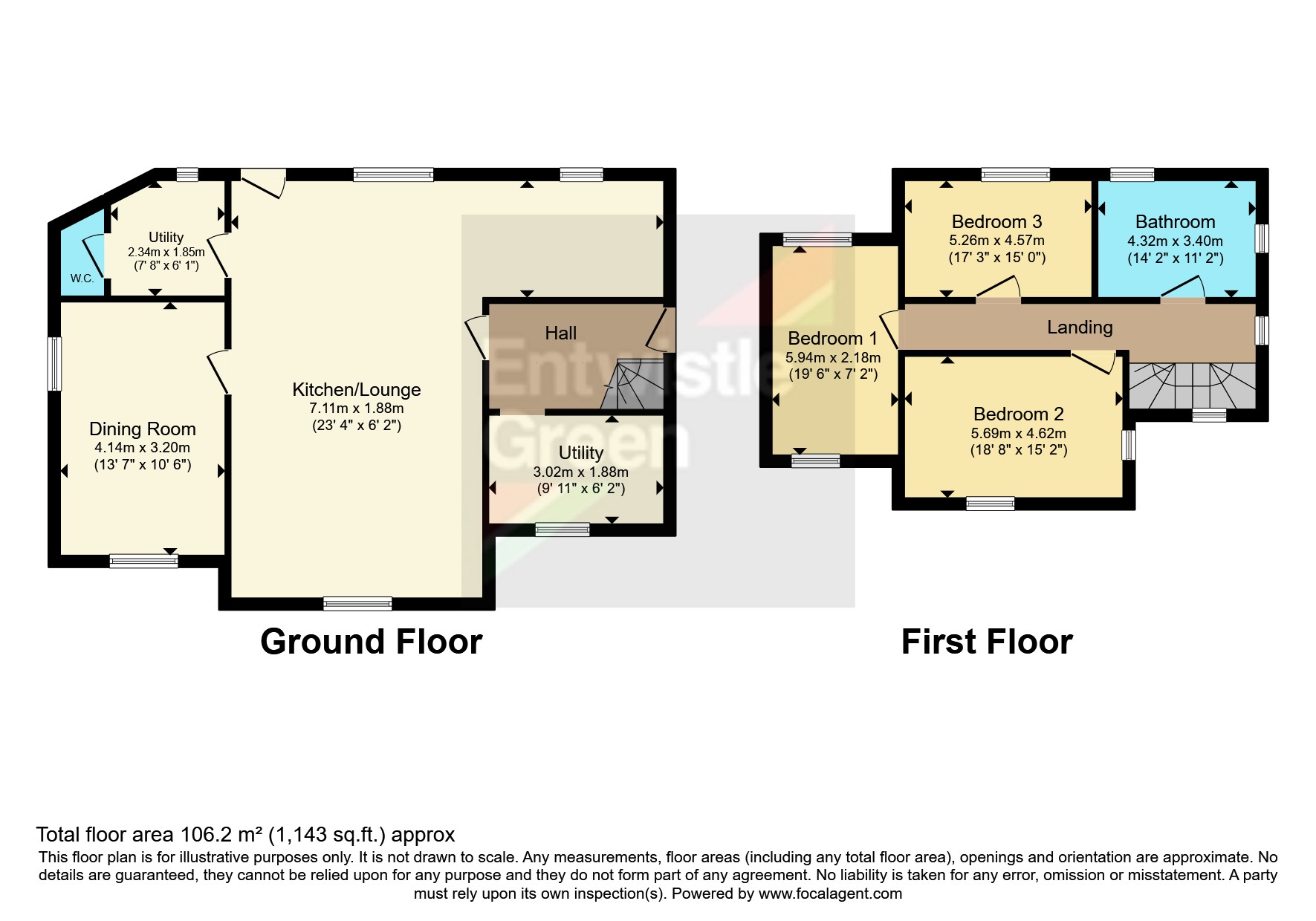 180, Park Road, Lancashire floorplan