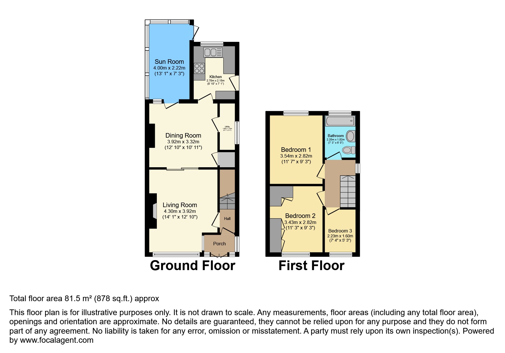 20, Ridge Crescent, Manchester floorplan