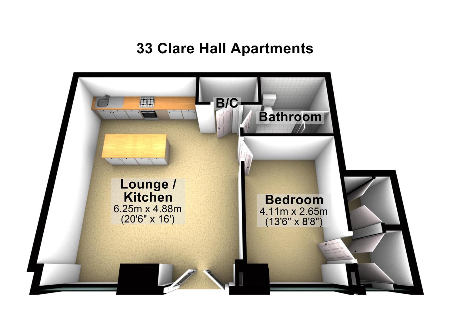 1 Bedrooms Flat to rent in Prescott Street, Halifax HX1