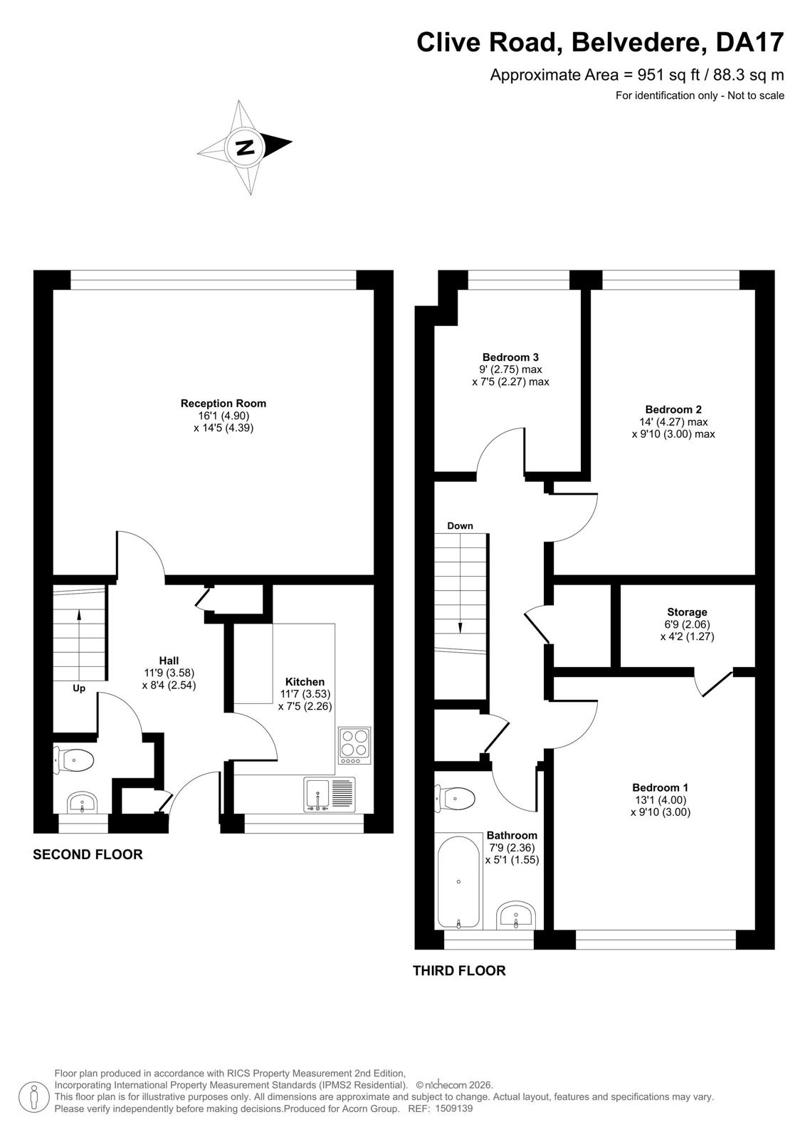 125, Clive Road, Belvedere floorplan