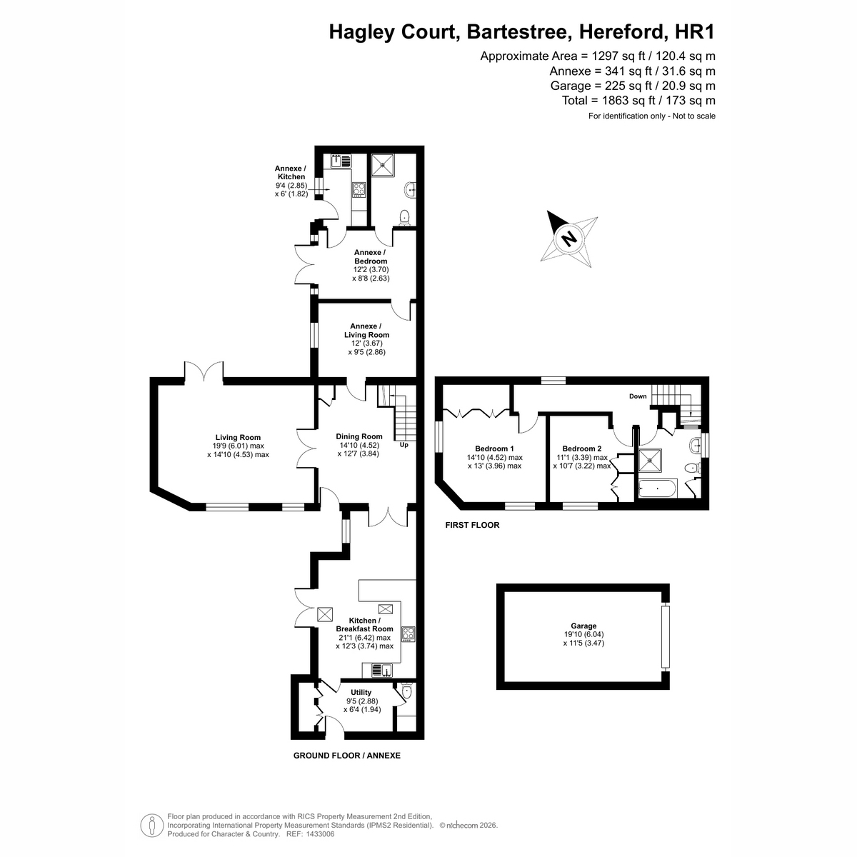 Flat The Coach House, Hagley Court, Hagley Court, Hereford floorplan