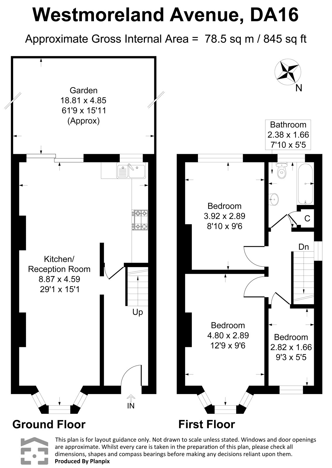 Westmoreland Avenue, Welling floorplan