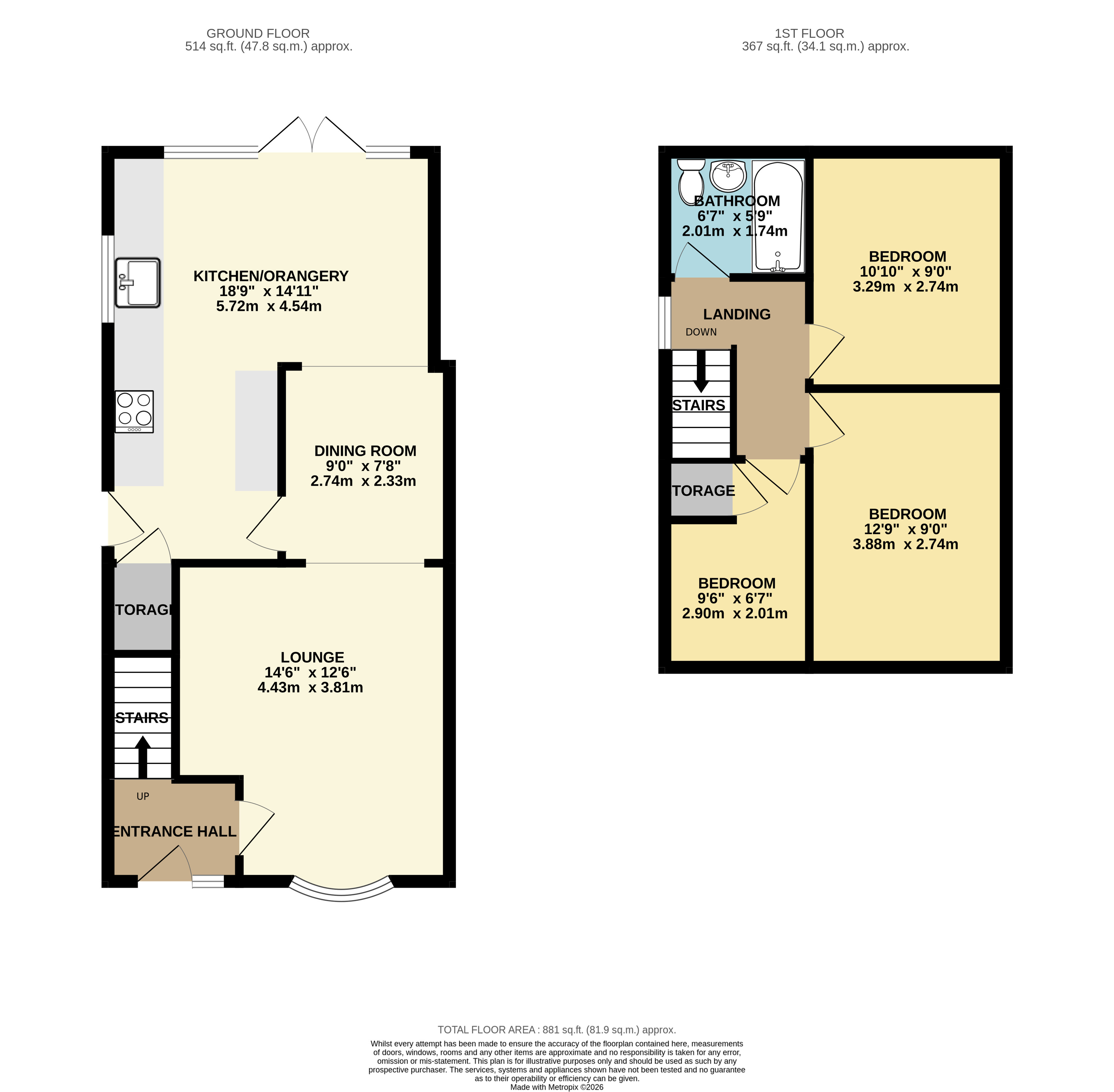 13, Felltop Drive, Stockport floorplan