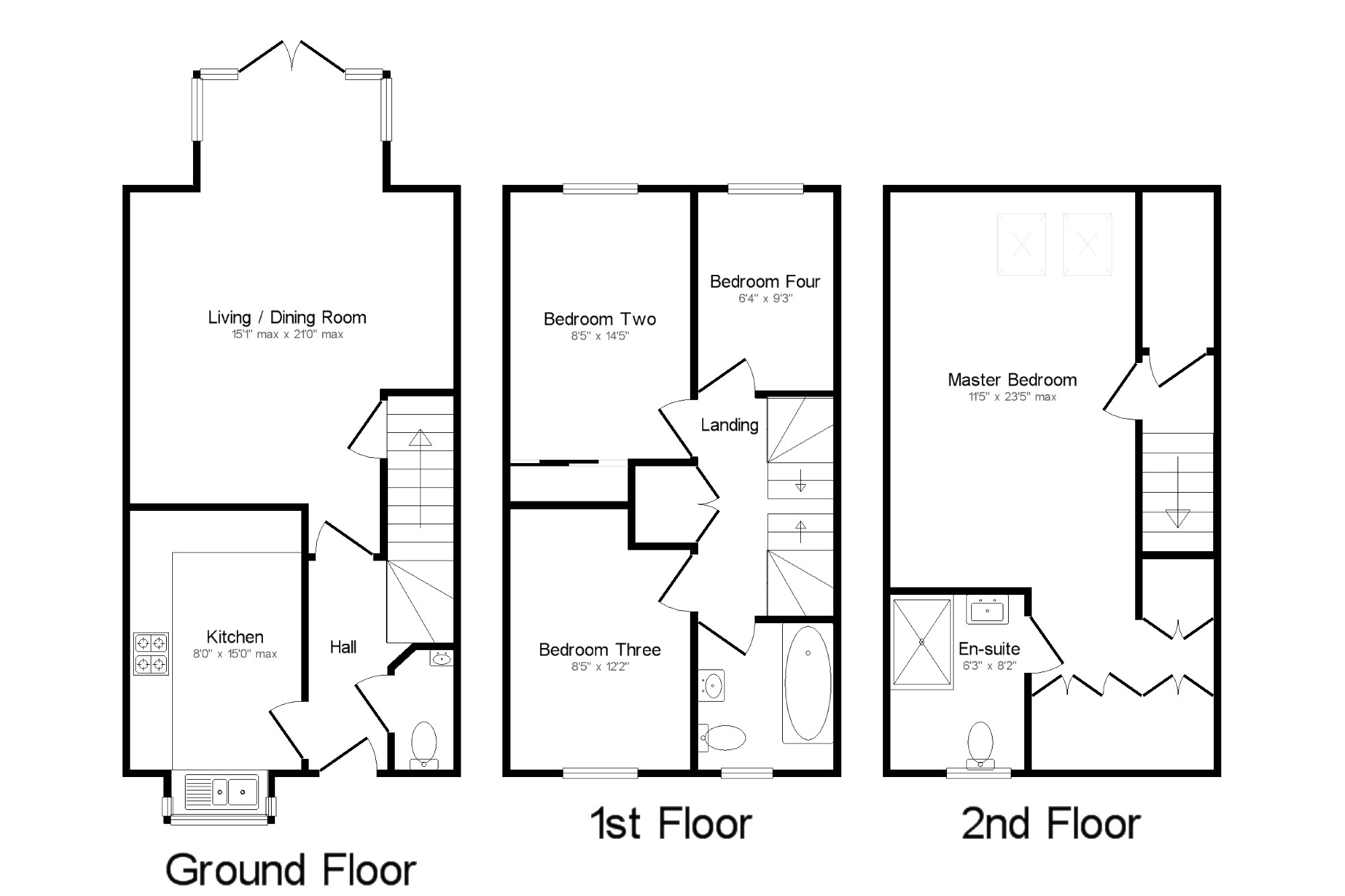 4 Bedrooms Terraced house for sale in Corn Rows, Thornbury BS35