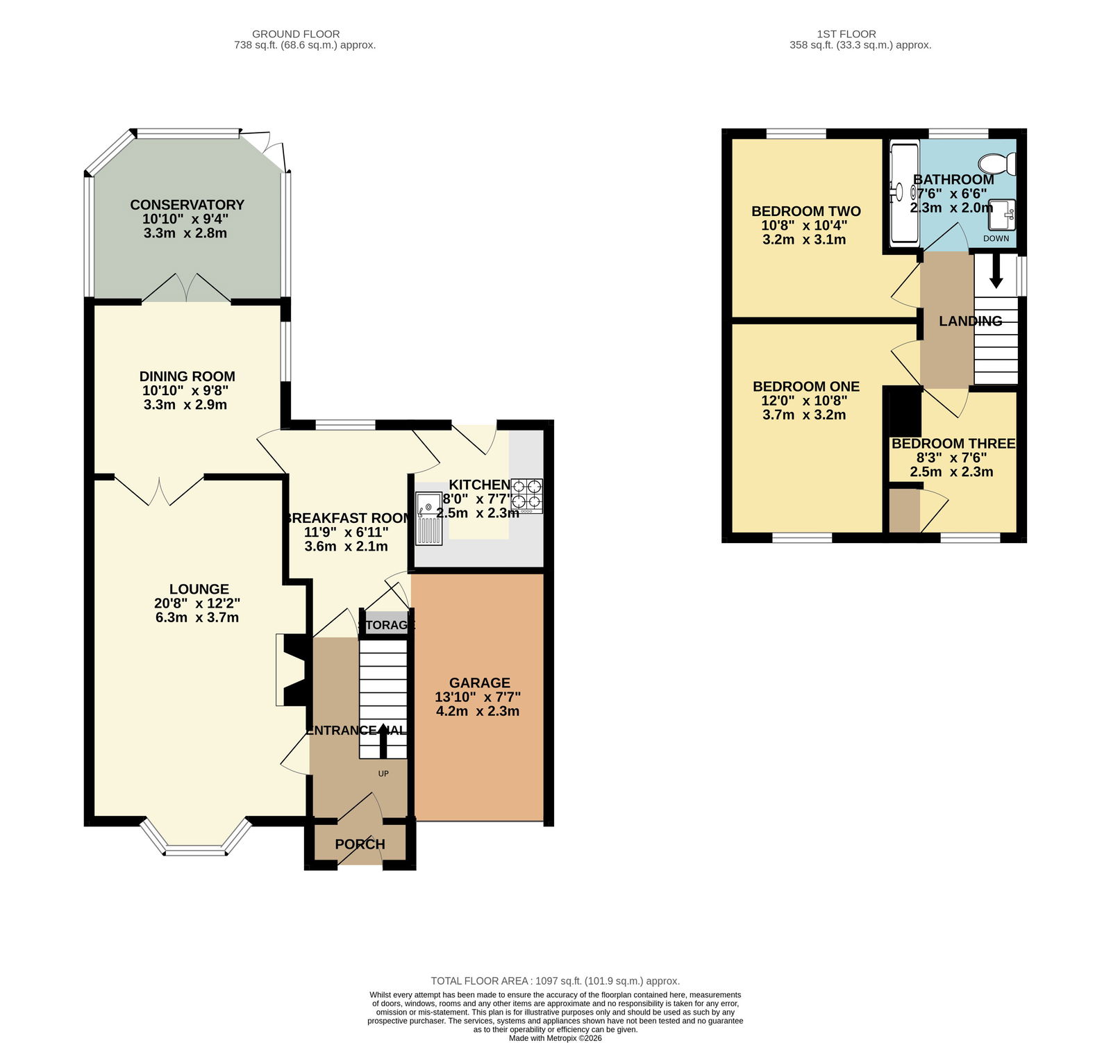 12a, Green Lane, Walsall floorplan