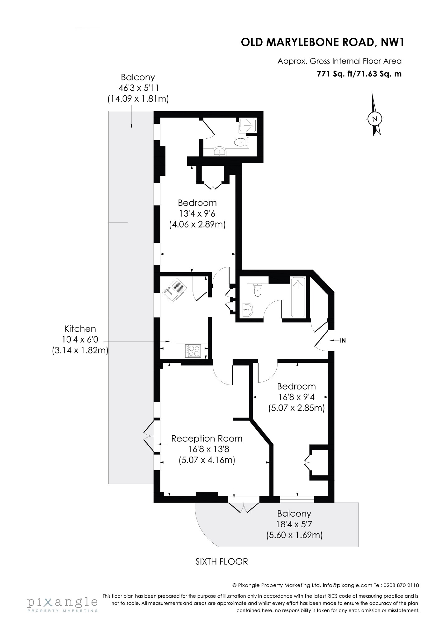 2 Bedrooms Flat for sale in Old Marylebone Road, London NW1