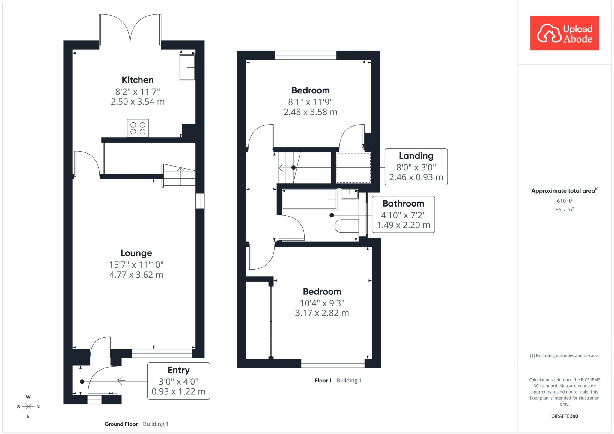 52, Moss Road, Wishaw floorplan
