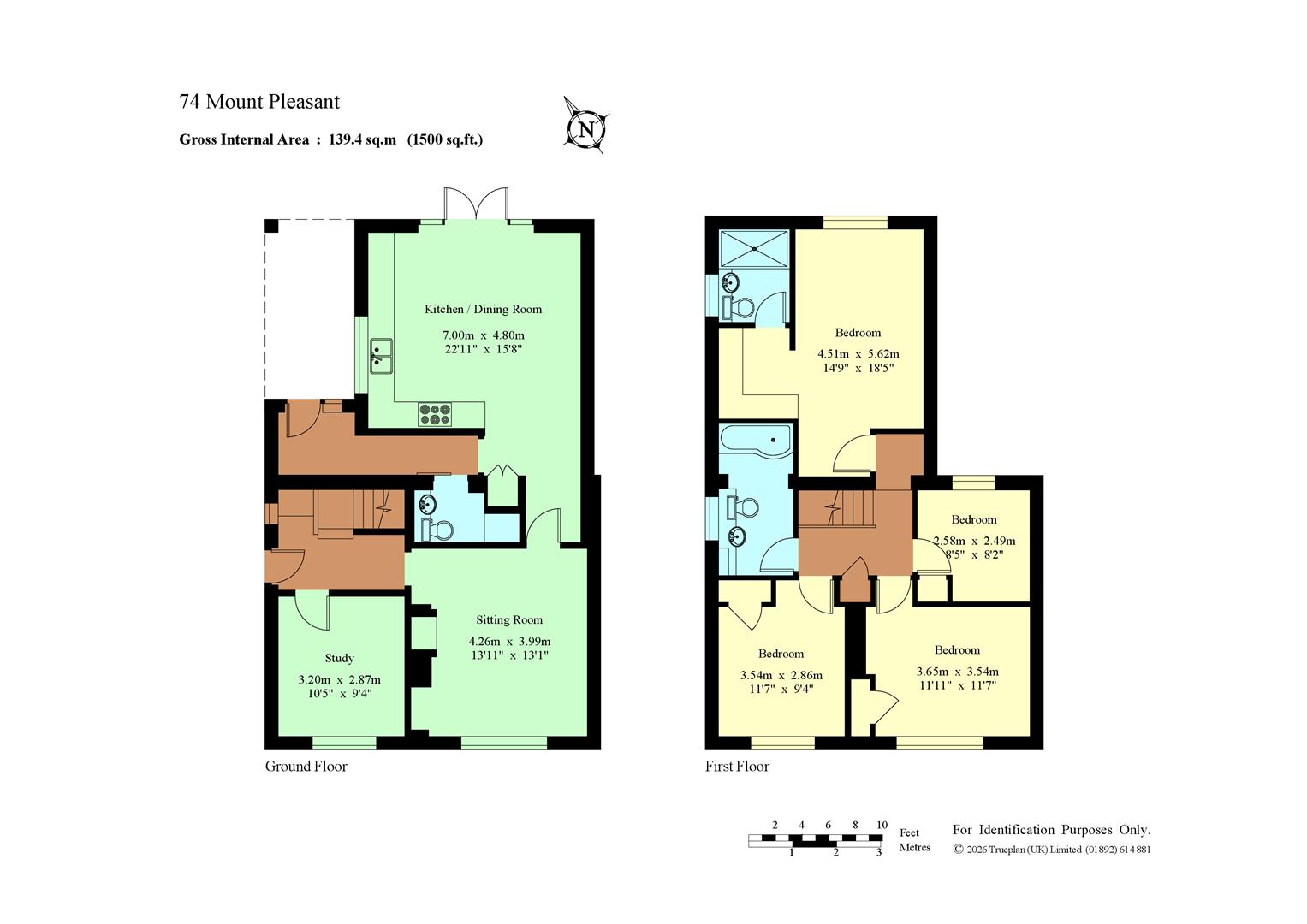 74, Mount Pleasant, Hildenborough floorplan