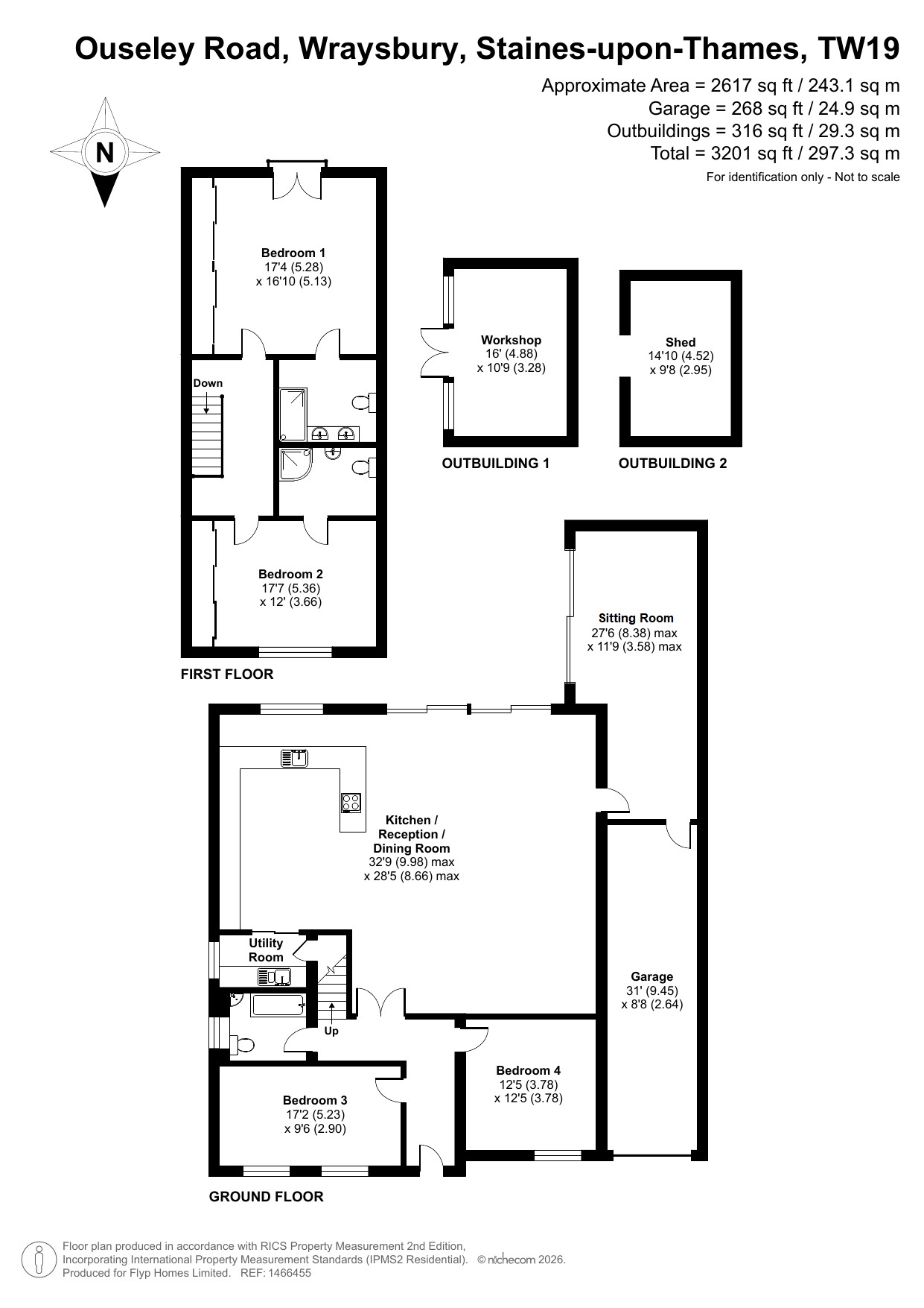 59, Ouseley Road, Staines-upon-Thames floorplan