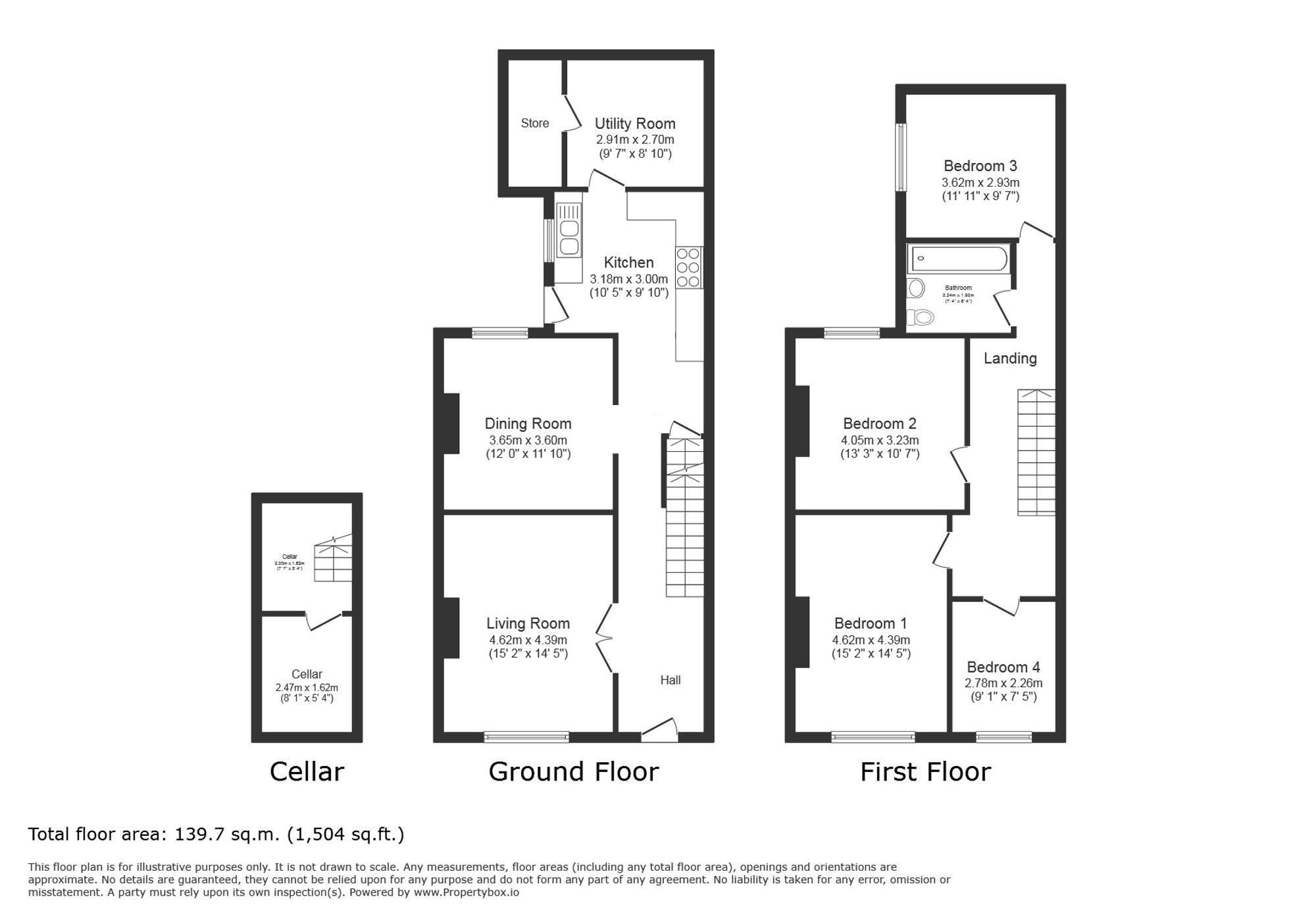 2 Mona View Station Road, Llanfairfechan floorplan
