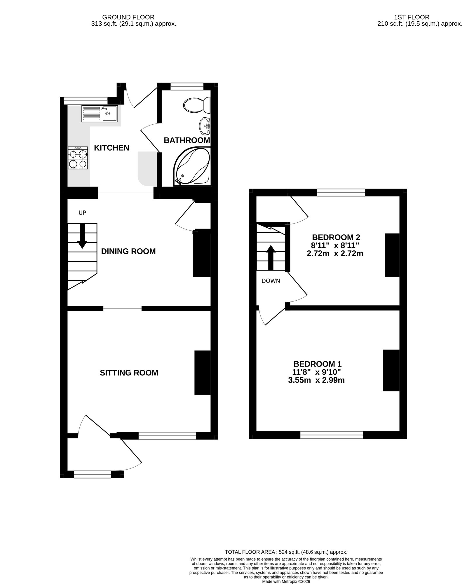 Church Cottages,16, Church Road, Swanley floorplan